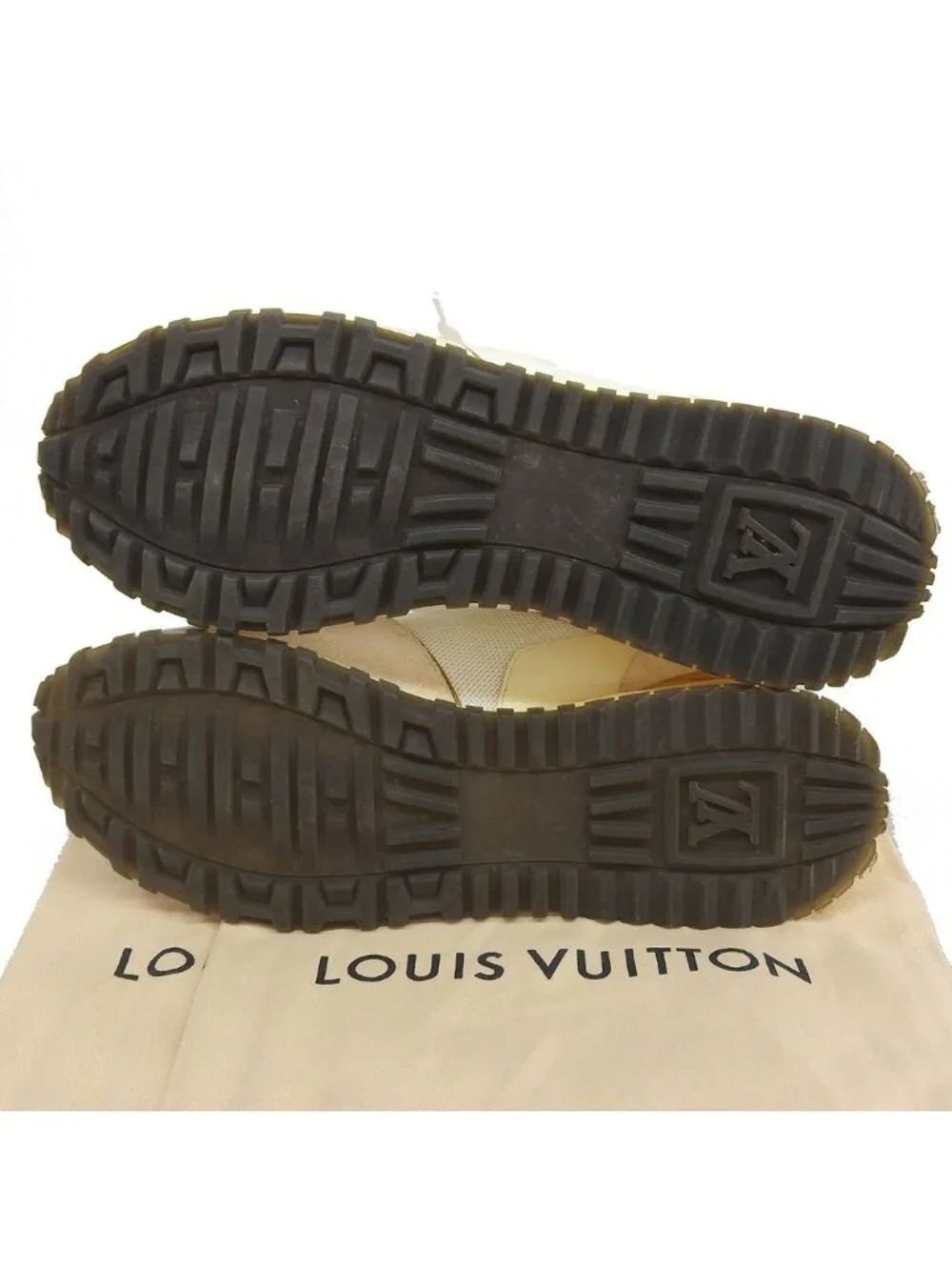 Louis Vuitton Run Away Line Sneakers White Ivory Brown